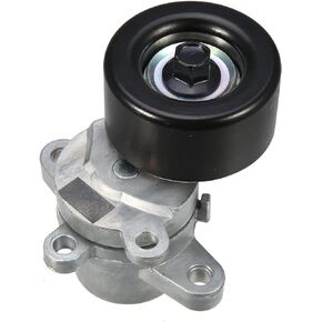X AUTOHAUX Drive Belt Tensioner Assembly Belt Tensioner for Nissan Maxima 2009-2014 Murano 2009-2014 Altima 2007-2013 11955-JA10A Metal Black Silver Tone