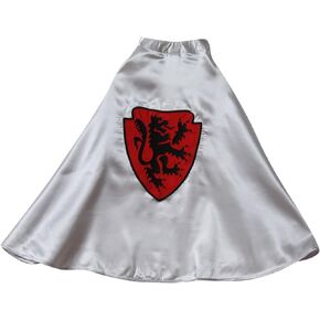 Silver Knight Dragon 24" Medieval Cape