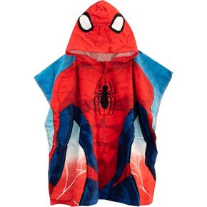 Marvel Boys Poncho Spiderman Red One Size