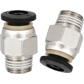 6mm OD x 4mm OD Plastic Push to Connect Tube Fitting, Reducing Pneumatic Quick Straight Connector Coupler, 40PCS