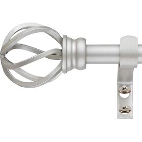 قضيب ستارة قفص ديكوبوليتان 5/8 بوصة، من 48 إلى 86 بوصة، فضي عتيق in Kuwait