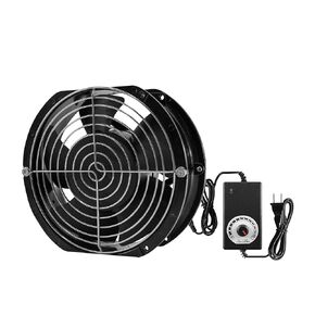 172mm 24 Volt DC Fan 17251 Axial Fan 3500RPM Big Airflow High Speed Dual Ball Adjustable Speed Exhaust Ventilation Fan Window Fan for Arcade Systems, Server, Generator Box and DIY Exhaust Projects