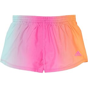 adidas Girl's Ombre Woven Shorts (Big Kids) Scream Pink LG (14 Big Kids)