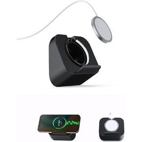 Phone Wall Mount for Magsafe Charger Compatible with Phone Holder Fit for iPhone 12/12 Pro/13 Pro Max Magsafe Accessories (Charger Not Included) (Black)