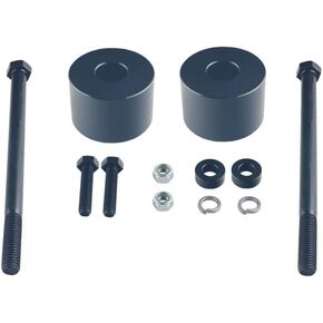 DEWHEL Black Billet Aluminum Differential Drop Spacers For 1995-2007 Toyota Tundra Tacoma Sequoia 4WD Lifted Trucks Front Diff Drop Kit