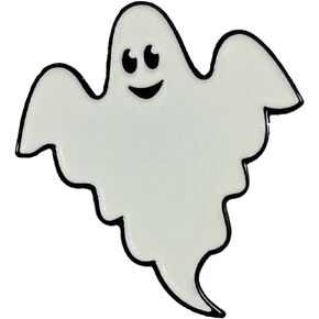 Spooky Scary Glow in The Dark Halloween Ghost Enamel Pin