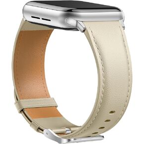 GEAK Leather Band Compatible with Apple Watch Bands 44mm 40mm 45mm 42mm 41mm 38mm 49mm Women Men, Top Grain Genuine Leather Strap Wristband for iWatch Series 9 8 7 6 5 4 3 2 1 SE Ultra 2 Ultra