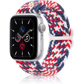Band Celebration Theme Braided Elastic Sport Compatible With Apple iWatch Series 8 7 6 5 4 3 2 1 SE Ultra Women Men