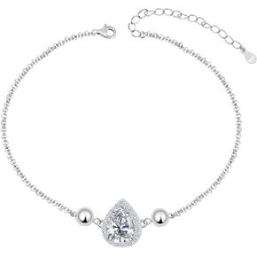 Cremation Bracelet for Ashes - Sterling Silver Teardrop Urn Jewelry for Ashes Memorial Keepsake Bracelets for Women