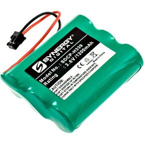 Synergy Digital Cordless Phone Battery, Works with Radio Shack 23-897 Cordless Phone, (Ni-MH, 3.6V, 1200 mAh) Ultra Hi-Capacity, Compatible with Panasonic HHR-P401 Battery