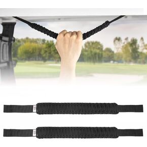 KEMIMOTO Golf Cart Grab Handles, Safety Roof Grab Handles Set of 2, Black