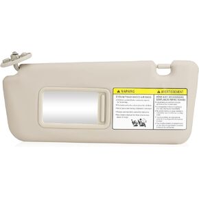 Left Drivers Side Beige Sun Visor fit for 2004 2005 Toyota RAV4 Sunvisor Replacement 74320-42420-B0