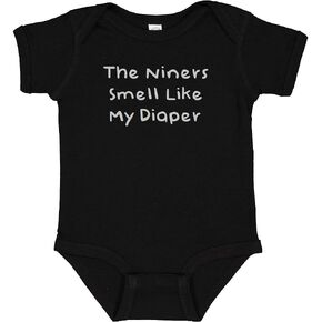 Raiders Funny Baby The Niners Smell Like My Diaper Bodysuit (6 Months)
