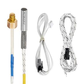 5Aplusreprap Ender-3 Heater NTC thermistor: with M3 Thread Stud thermistor，Fast-Plug Connector Compatible with Creality Ender 3/3 V2/3 Neo/3 V2 Neo/3S/3 PRO/5/5 PRO Hotend(Length 51inches / 1.3meter)