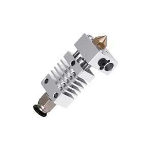 Ender 3 Hotend,Assembled Extruder Full Metal J-Head CR10 Hotend Extruder Hot End Kit for Ender 3 / Ender 3 V2 / Ender 3 pro CR10/S Bowden Extruder printer Nozzle 3D printer accessories (Silver-Silver)