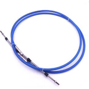ABA-CABLE-08-GY Outboard Engine Remote Control Throttle Shift Cable 8ft for Yamaha Boat Motor Steering System 2.438m Blue, Universal Type 3300/33C