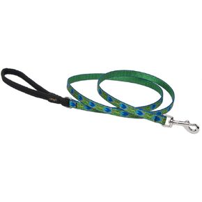 LupinePet Originals 1" Tail Feathers 4-Foot Padded Handle Leash for Medium and Larger Dogs