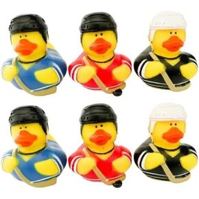 12 Hockey Rubber Ducks | 2 Inch | Fun Hockey Party Favors