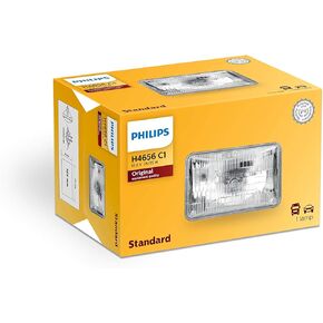 Philips H4656C1 Standard Halogen Sealed Beam headlamp, 1 Pack