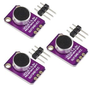 3PCS Electret Microphone Amplifier Module MAX4466 Sound Sensor Module Adjustable Gain Blue Breakout Board for Arduino