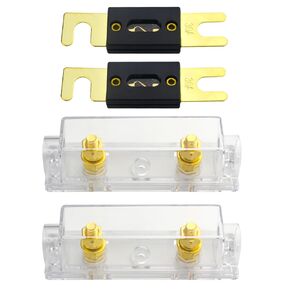 WMYCONGCONG 0/2/4 Gauge ANL Fuse Block Holder with 30 Amp ANL Fuses for Car Audio Amplifier (30A)