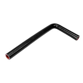 HPS HTSEC90-075-L8X24-BLK High Temperature 4-ply Polyester Silicone Elbow Coupler Hose, 90 Degree, 3/4" ID, 5 mm Wall Thickness, 8" and 24" Leg Length, Black
