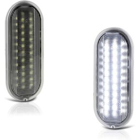 VIPMOTOZ Supreme SMD Full LED Truck Bed Light Cargo Lamp Assembly زوج بديل لشاحنة Ford F150 Raptor F250 F350 F450 Super Duty Pickup Truck، 6000K Diamond White، مجموعة مكونة من قطعتين
