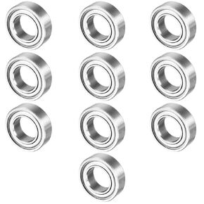 uxcell 10pcs MR148ZZ 8mmx14mmx4mm Double Shielded Miniature Deep Groove Ball Bearing