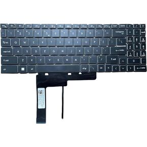 New US for MSI Katana GF66 GF76 Stealth Katana 11UE 11UG 11UH Pulse GL66 GL76 MS-1582 MS-1583 MS-17L1 MS-17H3 Laptop Keyboard (Black hat,RGB, with Interface)