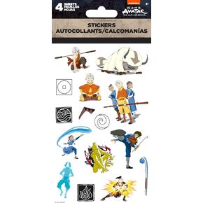 Avatar The Last Airbender Standard Stickers - 4 Sheet