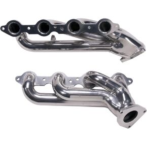 BBK 40060 1-3/4" Shorty Tuned Length Performance Exhaust Headers for GM Truck And SUV 6.0L - Polished Silver Ceramic Finish