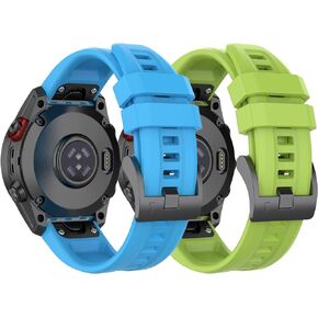 Fit for Garmin Fenix 7 Bands, Fenix 6/ Fenix 5 Quickfit Silicone Replacement Watch Bands Straps Wristbands Bracelet Fit for Garmin Forerunner 965 955/Approach S62/instinct 2/ EPIX gen 2