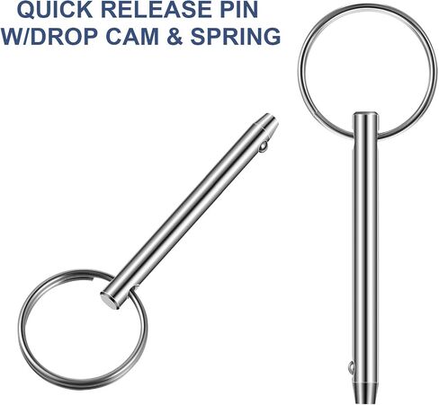 4 PCS Quick Bimini Top Pin, Diameter 1/4 Inch/ 6.3 mm, 316 Stainless Steel for Marine (Release Pin,Total Length 2 Inch/ 51 mm Effective Length 1.5 Inch/ 39 m) in Saudi Arabia