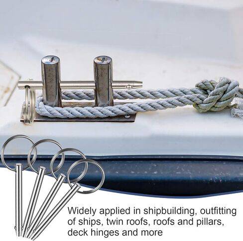 4 PCS Quick Bimini Top Pin, Diameter 1/4 Inch/ 6.3 mm, 316 Stainless Steel for Marine (Release Pin,Total Length 2 Inch/ 51 mm Effective Length 1.5 Inch/ 39 m) in Saudi Arabia