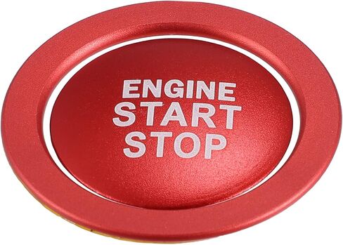 Engine Start Stop Ignition Button Overlay Cover Decal Trim Sticker for Toyota Camry Tacoma Prius Avalon RAV4 Mirai Corolla Aluminum Alloy Black in Saudi Arabia