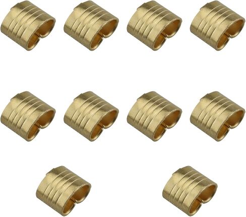 10PCS Durable Wire Cable Wire Cable Connector Terminal Lightweight Compact Terminal Accessory for 3D Printer Parts Copper Buckle, Gold in Saudi Arabia