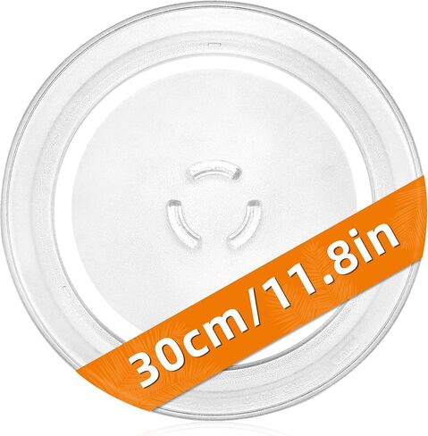 4393799 يناسب استبدال لوحة زجاجية للميكروويف من Whirl-pool Ken-more - لوحة زجاجية مستديرة للميكروويف مقاس 11.8 بوصة in Kuwait