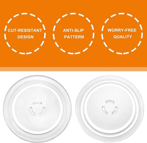 4393799 يناسب استبدال لوحة زجاجية للميكروويف من Whirl-pool Ken-more - لوحة زجاجية مستديرة للميكروويف مقاس 11.8 بوصة in Kuwait