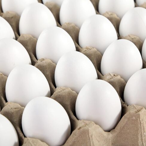 Sallyfashion 60 Pcs White Plastic Eggs，Paintable Easter Eggs Plastic Easter Egg Fake Eggs for Crafts Easter Hunts Basket Fillers Easter Gift Party Favor in Saudi Arabia