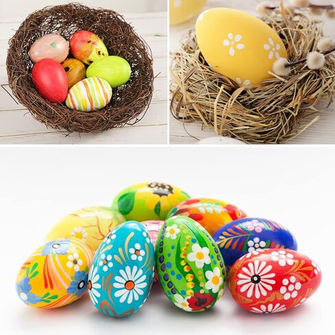 Sallyfashion 60 Pcs White Plastic Eggs，Paintable Easter Eggs Plastic Easter Egg Fake Eggs for Crafts Easter Hunts Basket Fillers Easter Gift Party Favor in Saudi Arabia