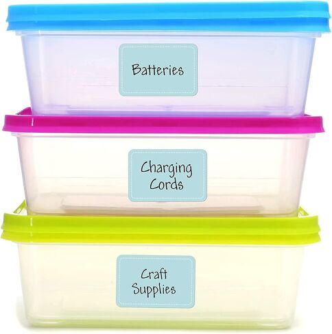 Buffalo Plaid Write On Pantry Labels / 100 Reusable Water Resistant Storage Labels / 2" x 3" Organization Label/Food & Spice Jar Pantry Organization Stickers in Saudi Arabia