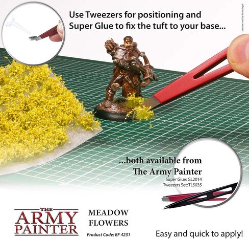 The Army Painter Battlefields، XP - مجموعة نماذج التضاريس Meadow Flowers Tuft Terrain للقواعد المصغرة والديوراما - 77 قطعة، 3 أحجام in Saudi Arabia