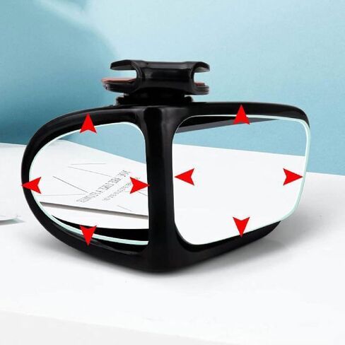 قطعتان من مرآة النقطة العمياء للسيارة من Yunnyp تدور 360 درجة 2 جانب مرآة الرؤية الخلفية للسيارة مناسبة لشاحنة سيارات الدفع الرباعي RV in Kuwait