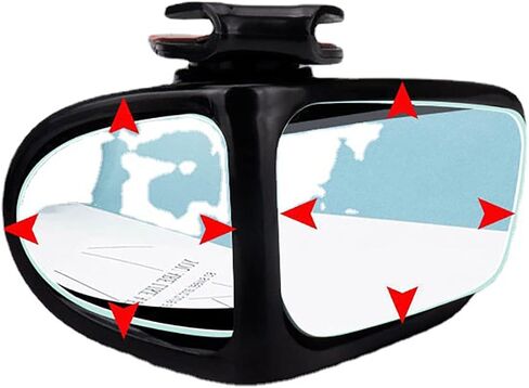 قطعتان من مرآة النقطة العمياء للسيارة من Yunnyp تدور 360 درجة 2 جانب مرآة الرؤية الخلفية للسيارة مناسبة لشاحنة سيارات الدفع الرباعي RV in Kuwait