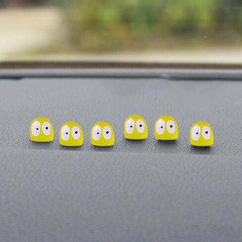 30 قطعة من ملصقات السيارات، ملحقات سيارة أنمي صغيرة لطيفة لمرآة الرؤية الخلفية، ديكورات مضحكة للسيارة، هدايا داخلية للوحة القيادة - وردي in Kuwait