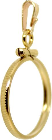 Gold Filled Coin Holder Bezel Charm Pendant in Saudi Arabia