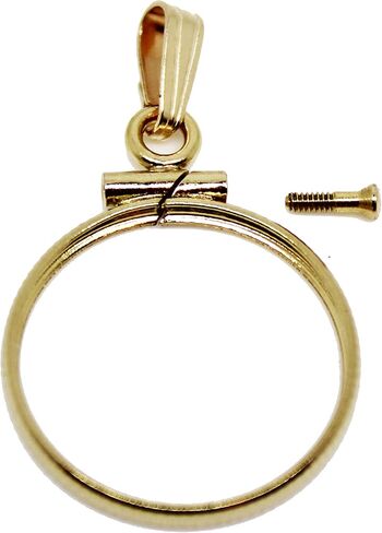 Gold Filled Coin Holder Bezel Charm Pendant in Saudi Arabia