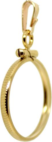 Gold Filled Coin Holder Bezel Charm Pendant in Saudi Arabia