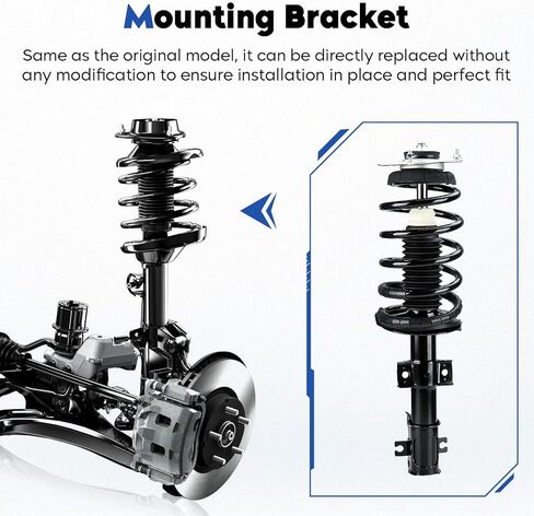Front Complete Struts Assembly Shock Absorber w/Coil Spring Compatible with 2003-2013 Volvo XC90, Replace for 11485 11486（Set of 2） in Saudi Arabia