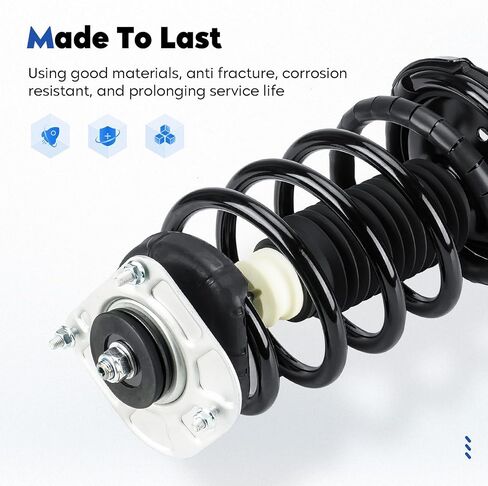 Front Complete Struts Assembly Shock Absorber w/Coil Spring Compatible with 2003-2013 Volvo XC90, Replace for 11485 11486（Set of 2） in Saudi Arabia